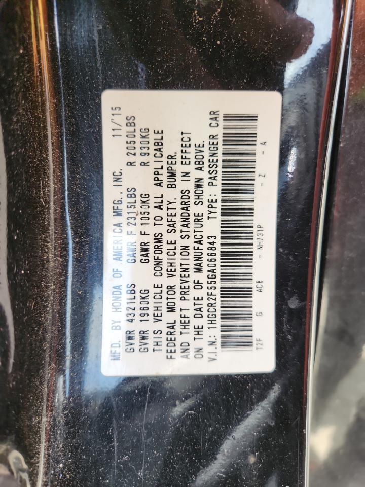 2016 HONDA ACCORD