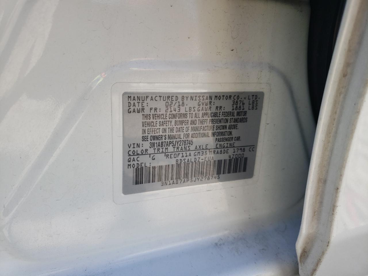 2018 NISSAN SENTRA