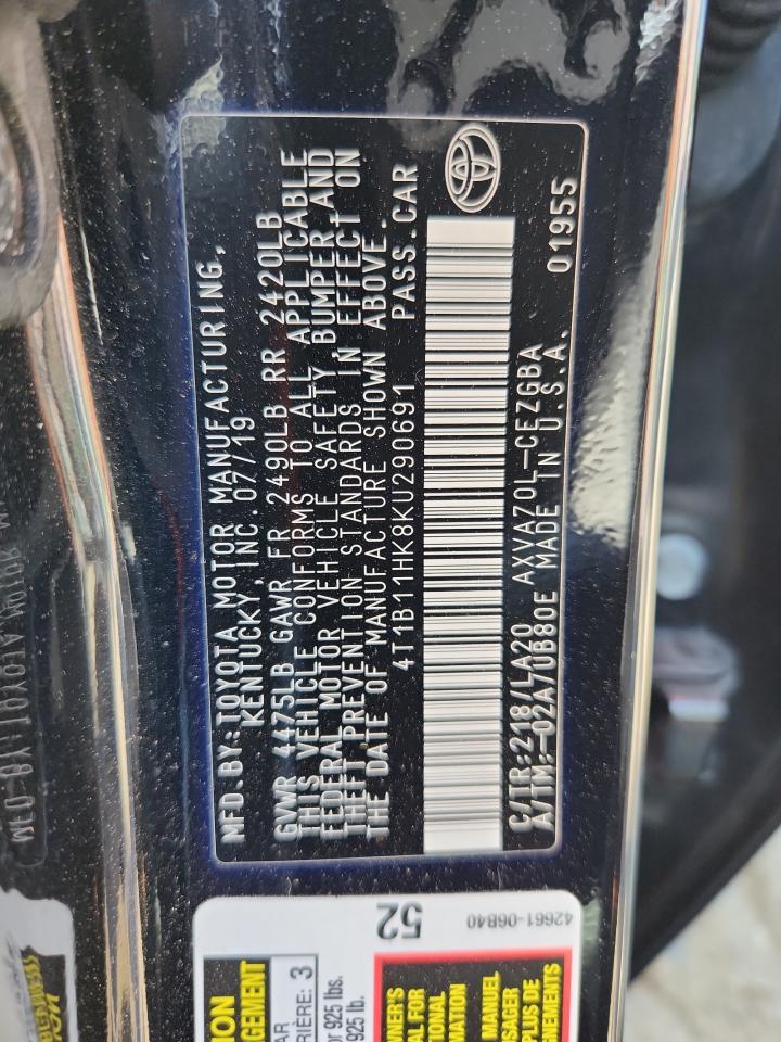 2019 TOYOTA CAMRY