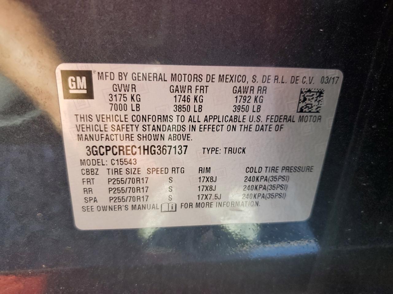 2017 CHEVROLET Silverado
