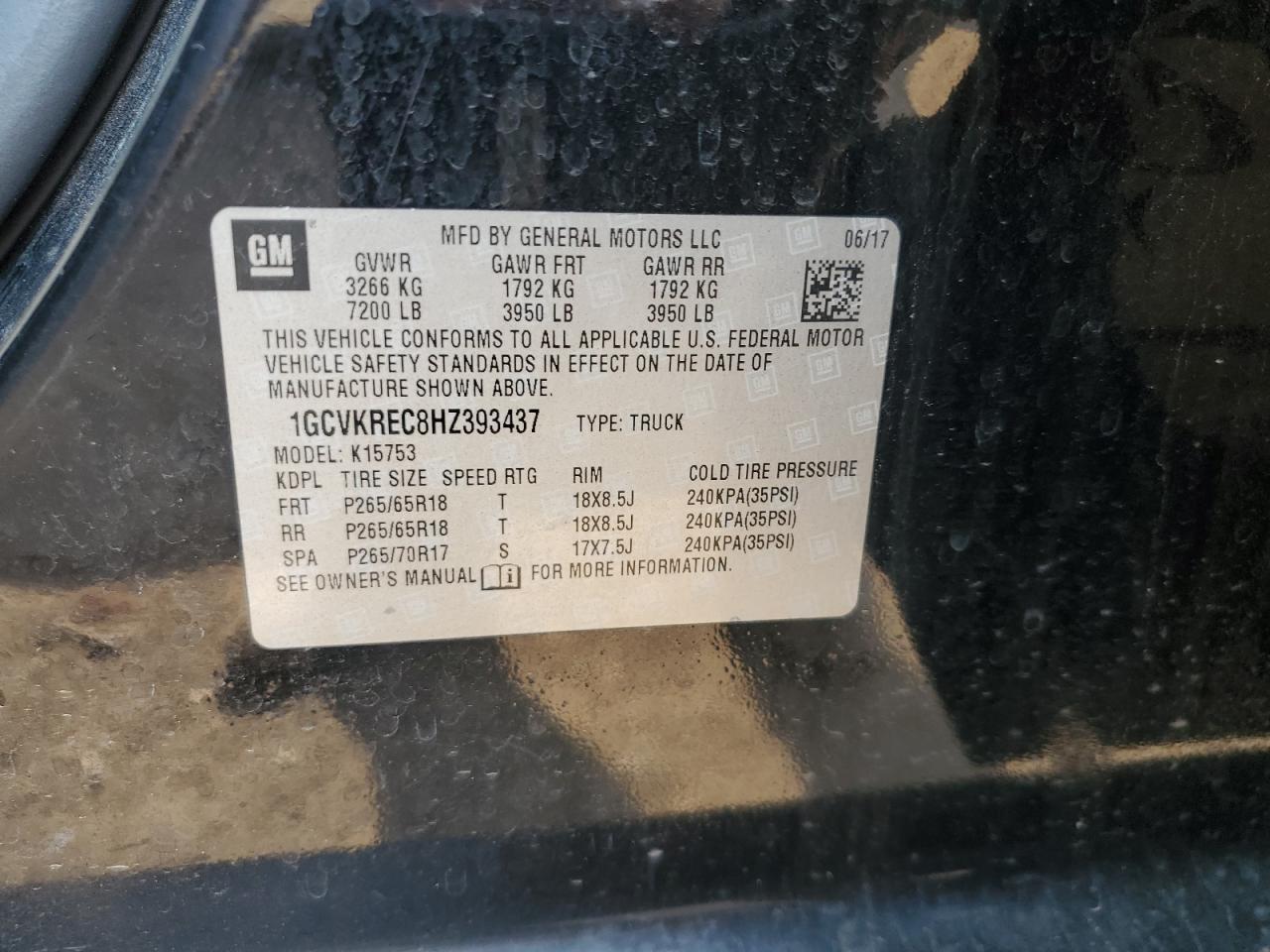 2017 CHEVROLET Silverado
