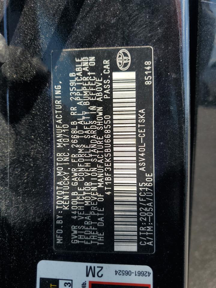 2011 TOYOTA CAMRY