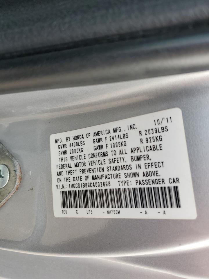 2012 HONDA ACCORD