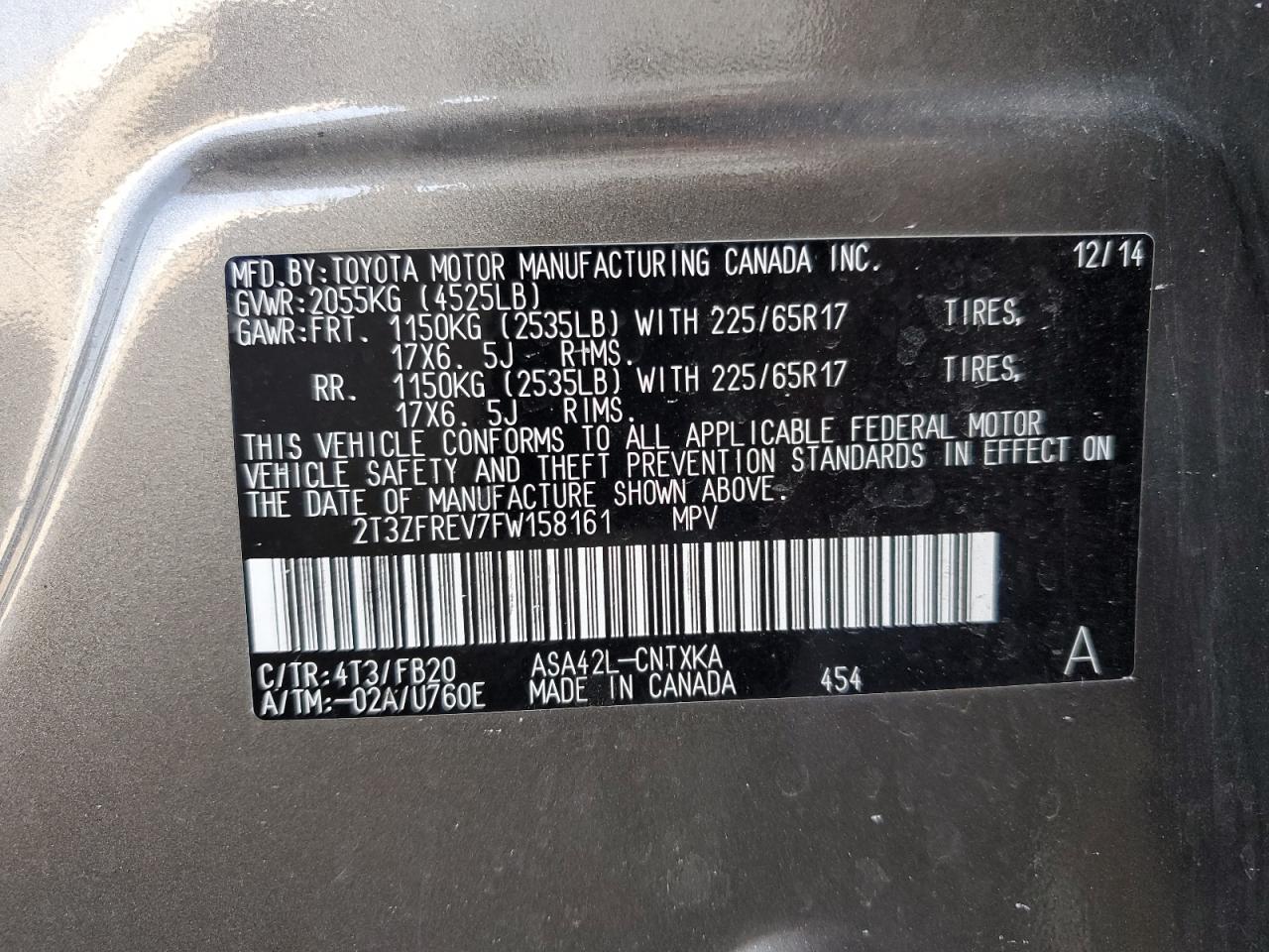 2015 TOYOTA RAV4