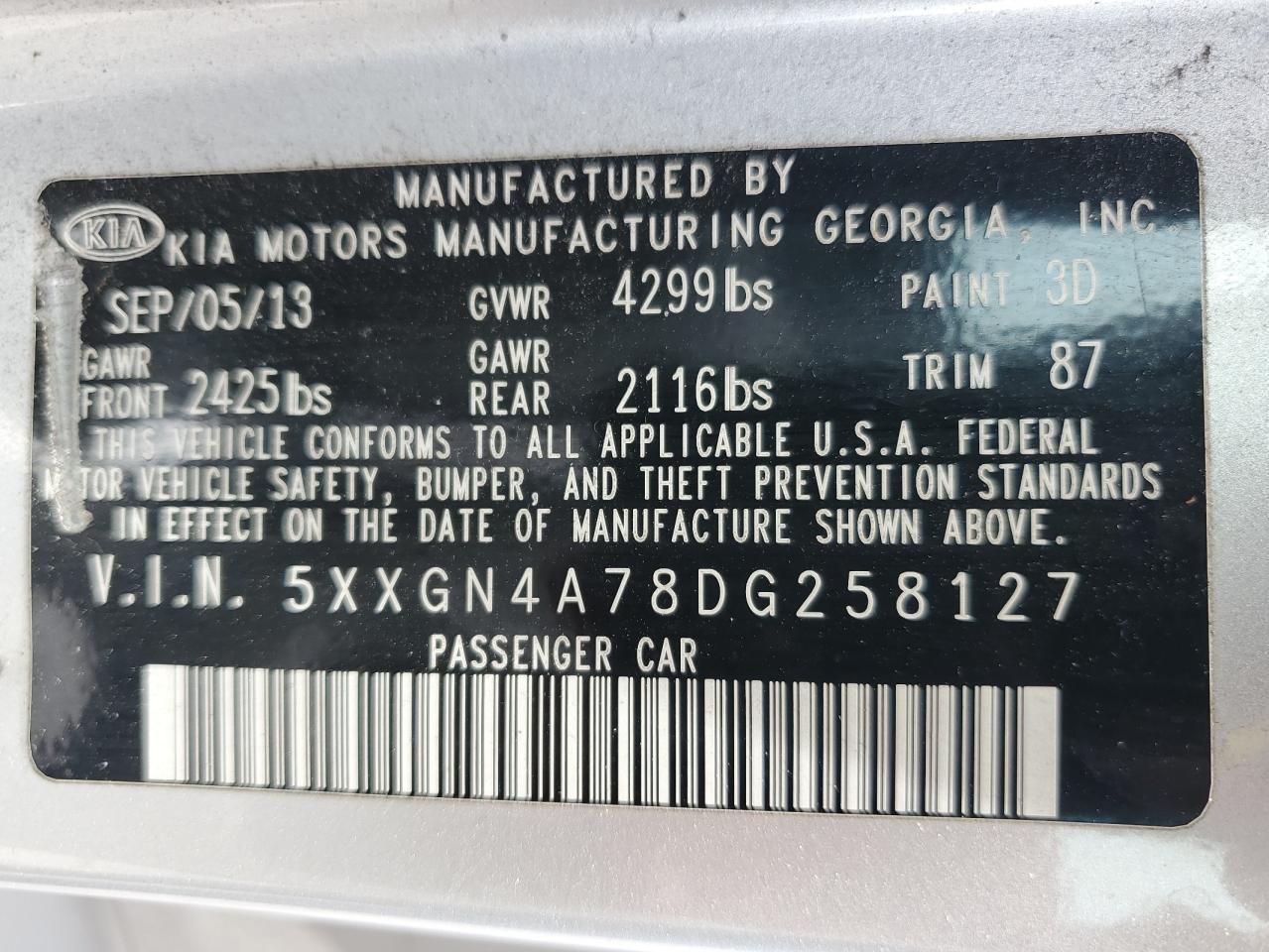 2013 KIA OPTIMA