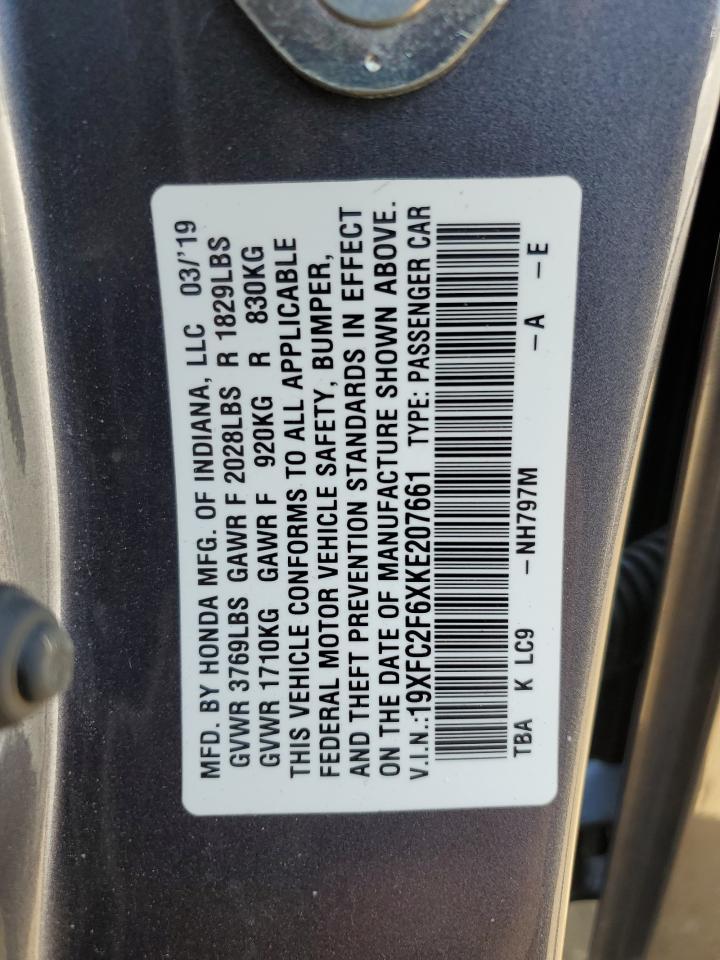 2019 HONDA CIVIC