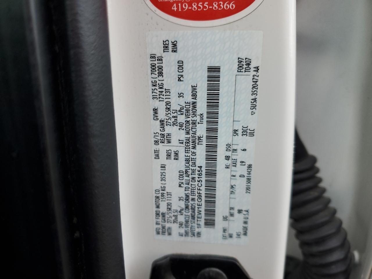 2015 FORD F-150