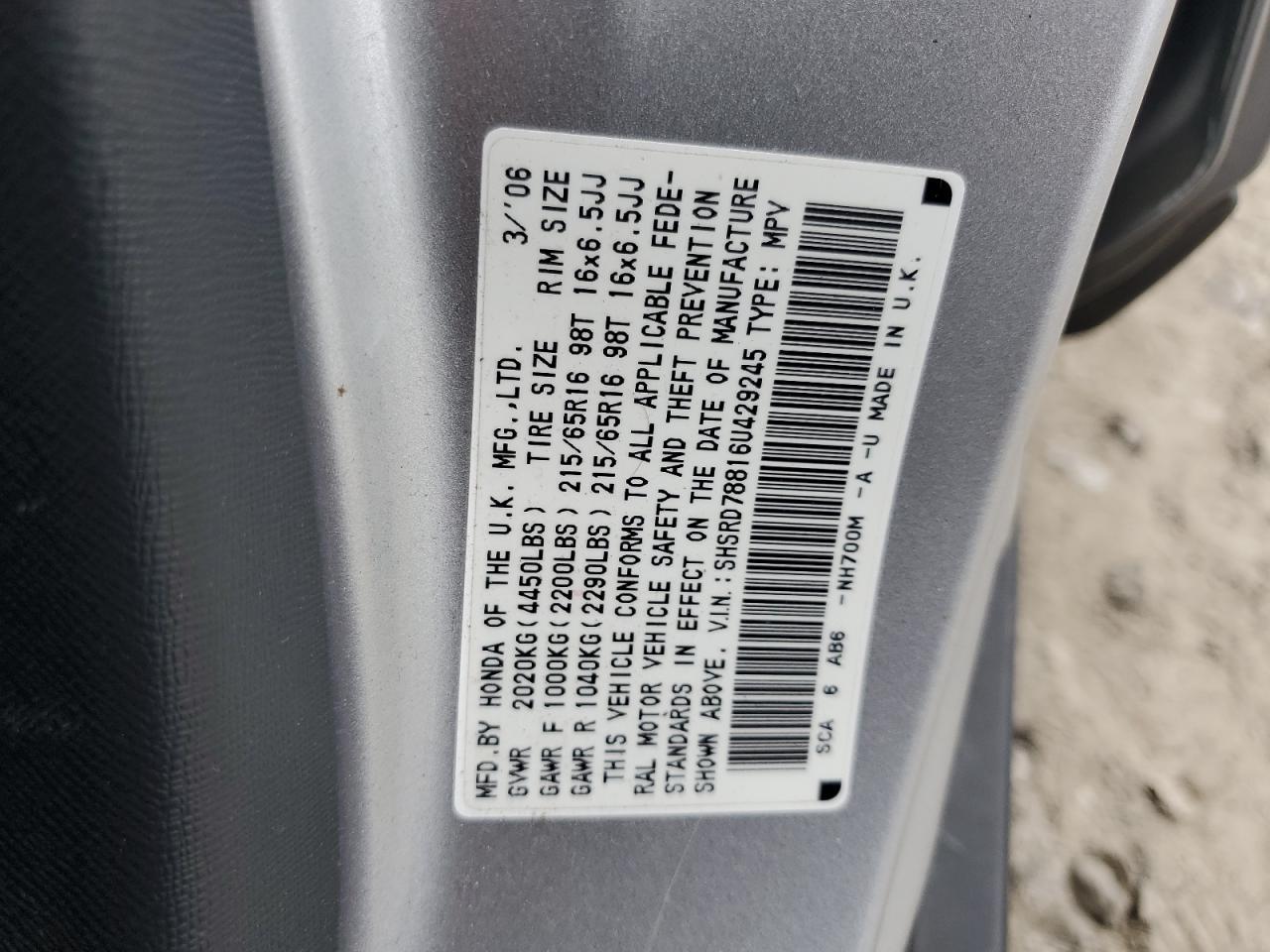 2006 HONDA CR-V