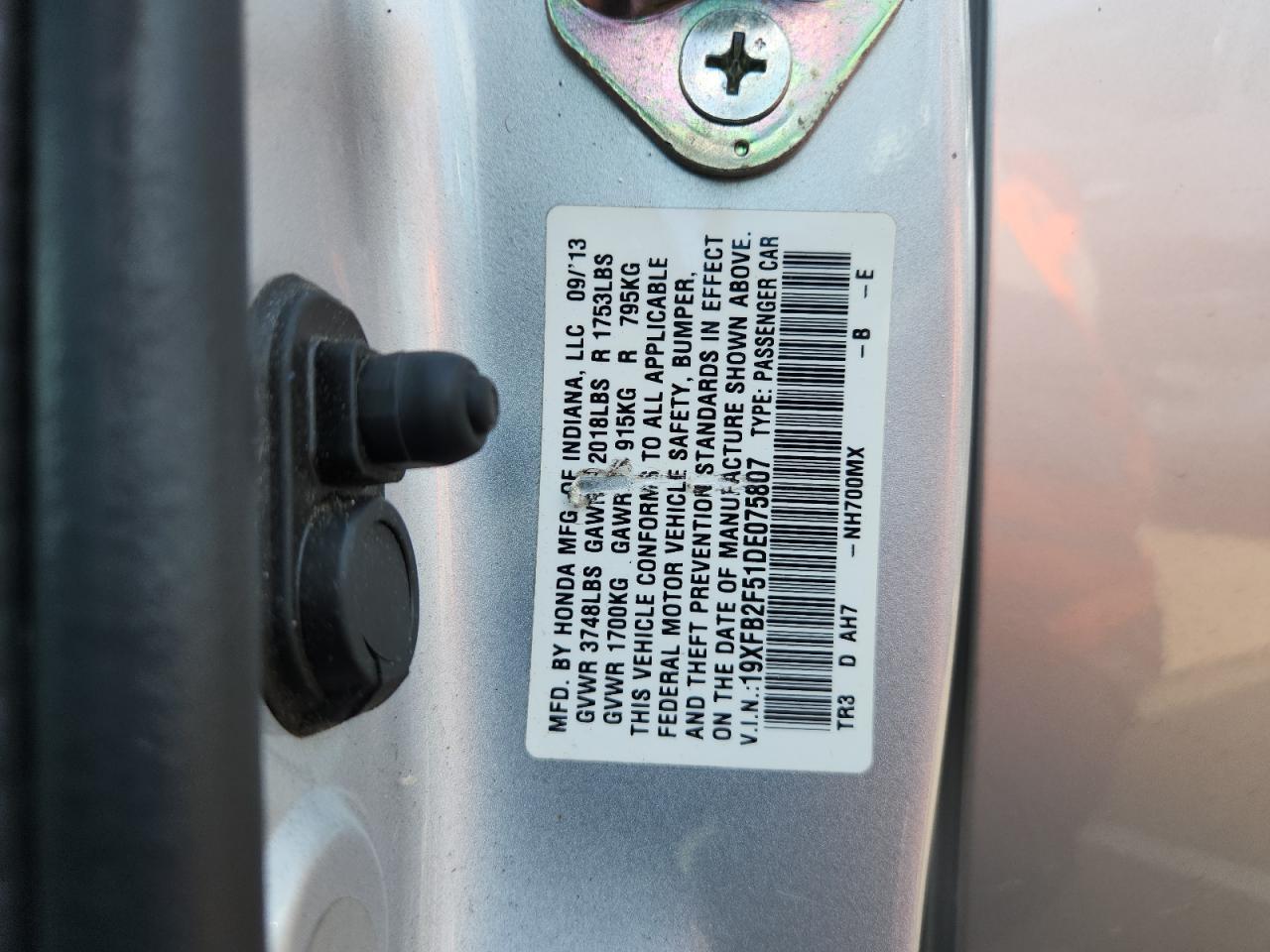2013 HONDA CIVIC