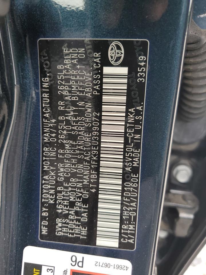 2014 TOYOTA CAMRY