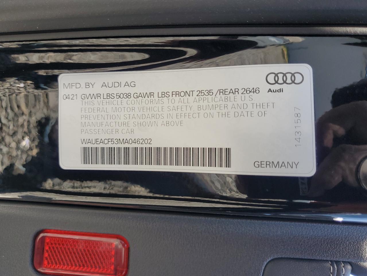2021 AUDI A5