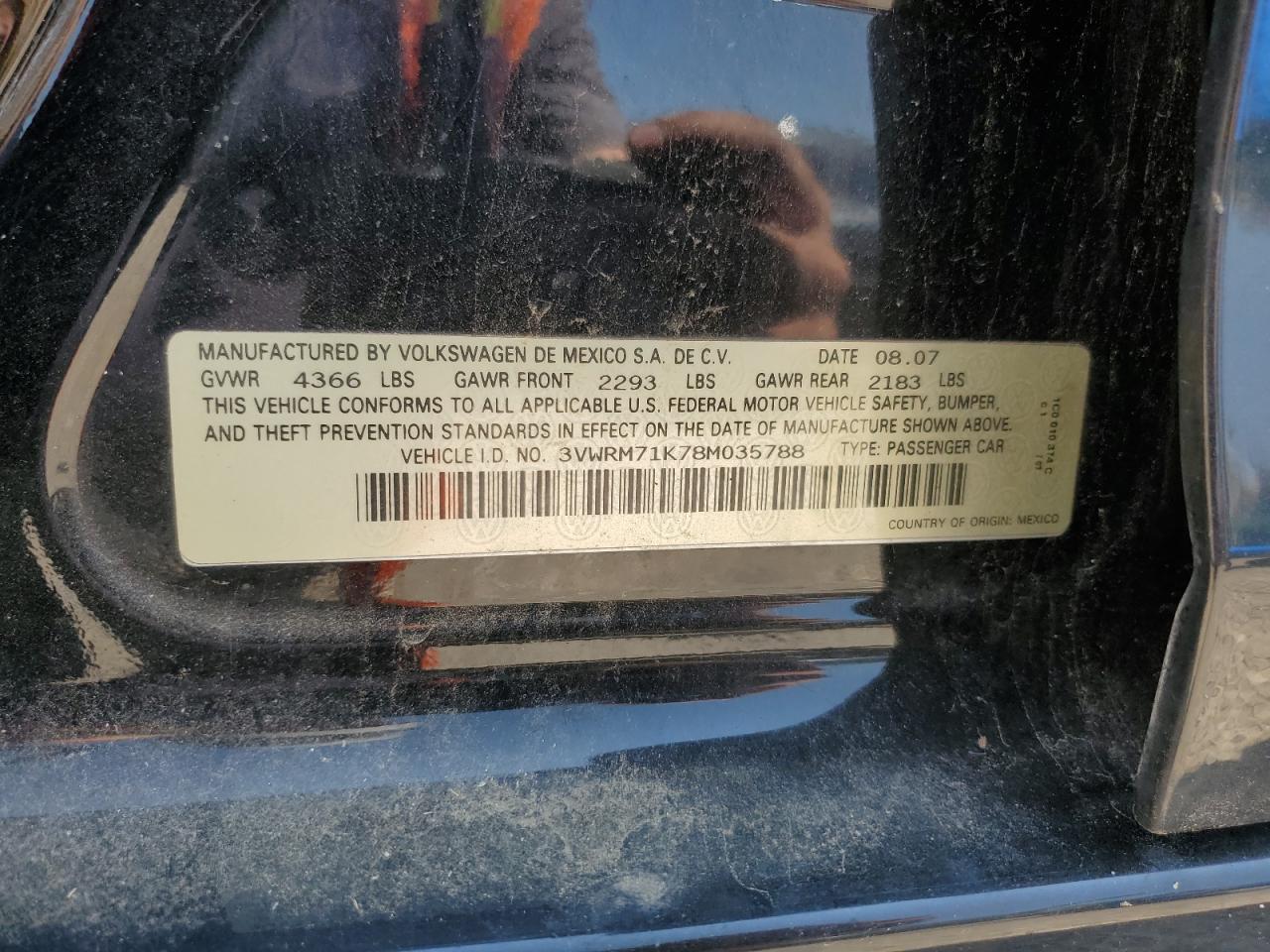 2008 VOLKSWAGEN JETTA