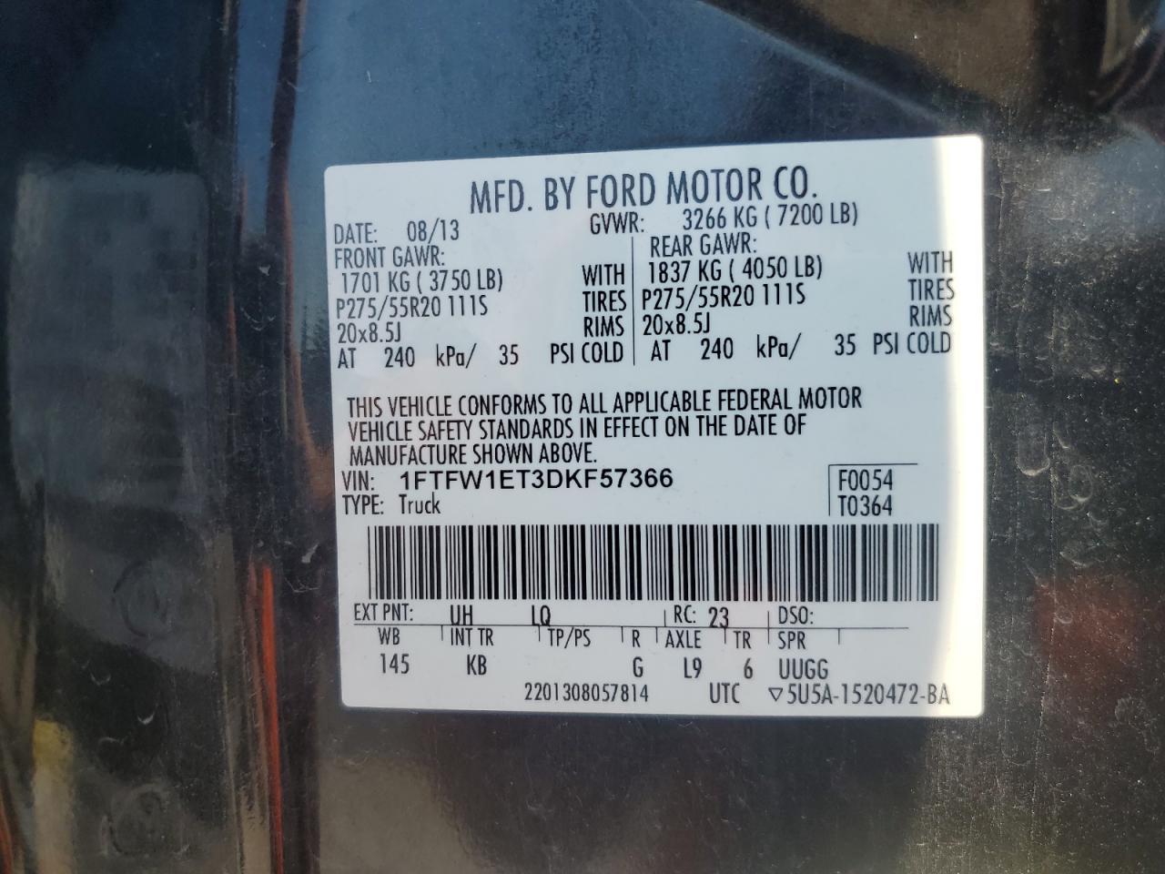 2013 FORD F-150