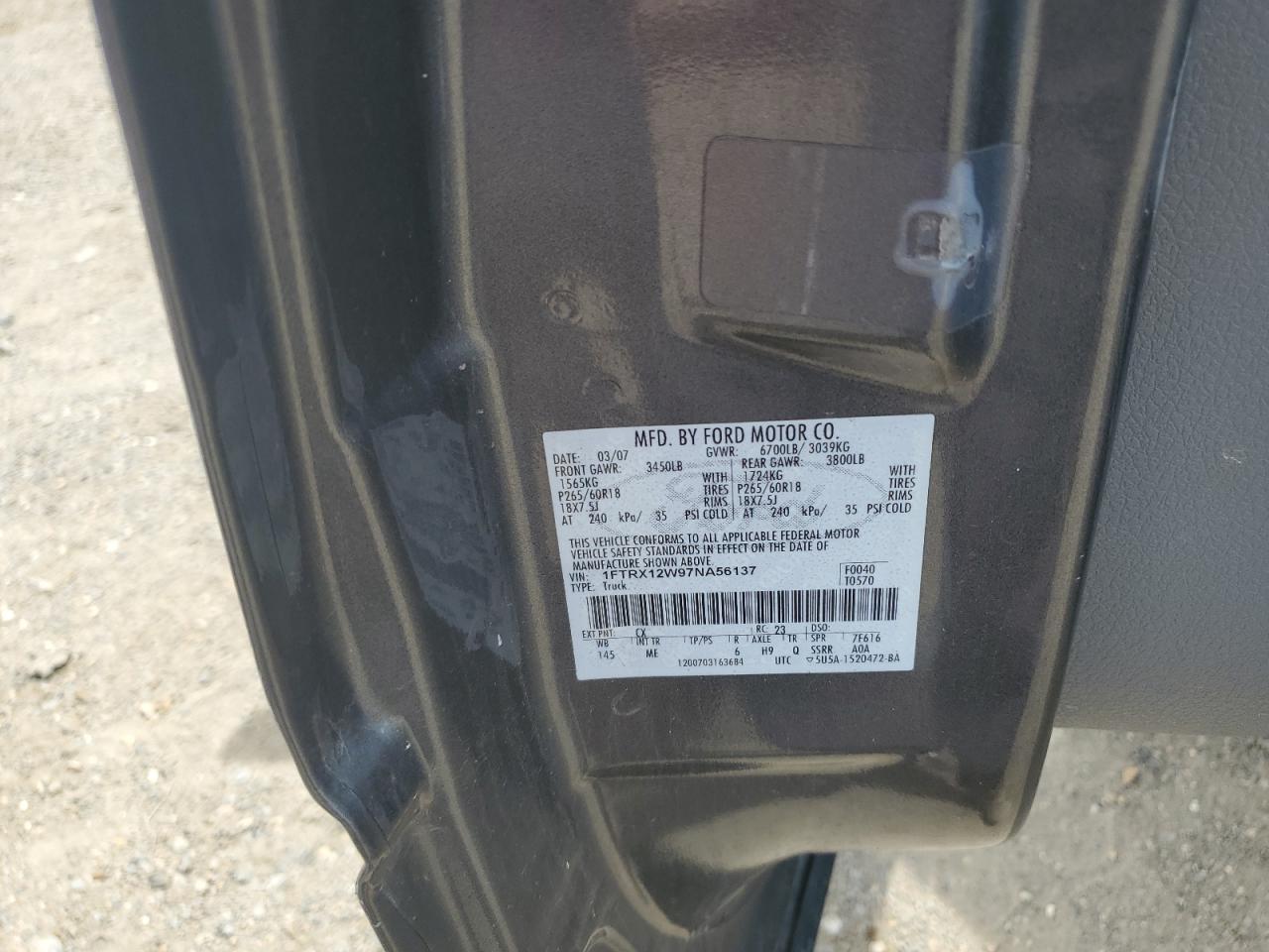 2007 FORD F-150