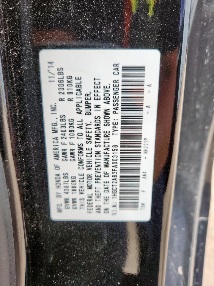 2015 HONDA ACCORD