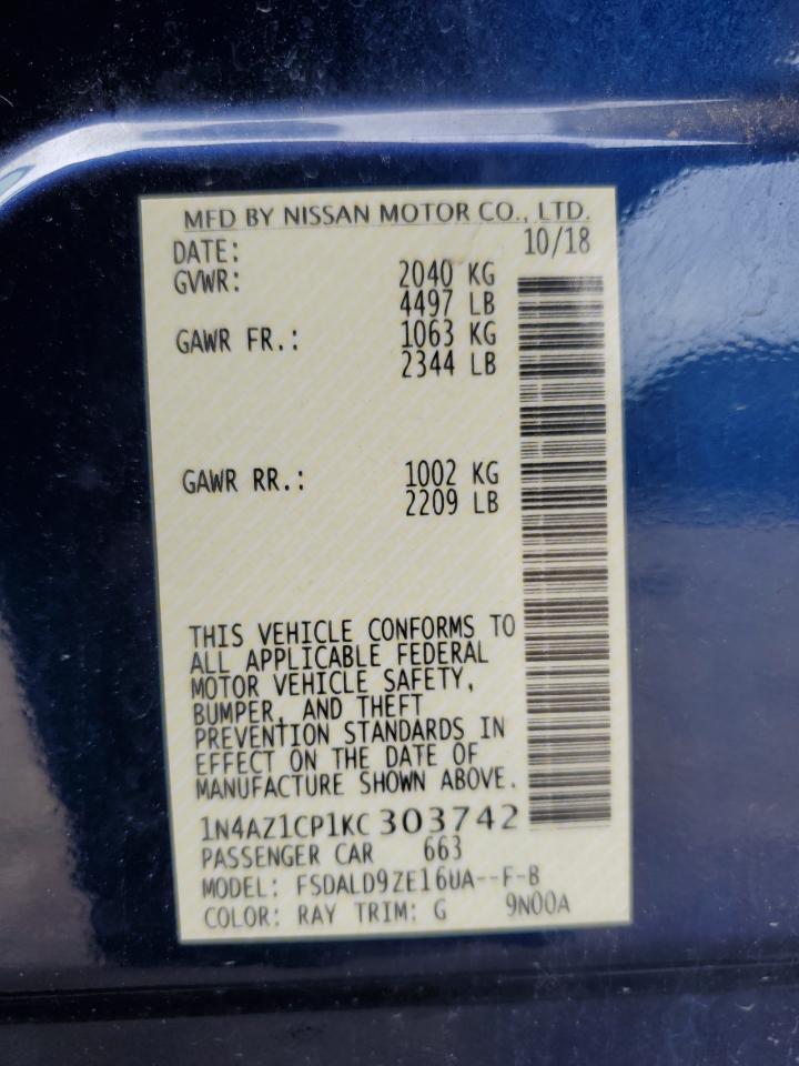 2019 NISSAN LEAF