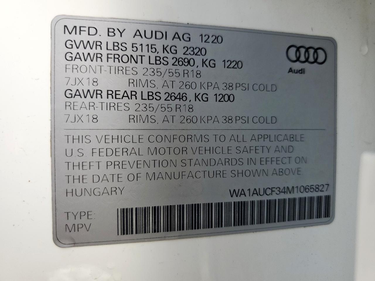 2021 AUDI Q3