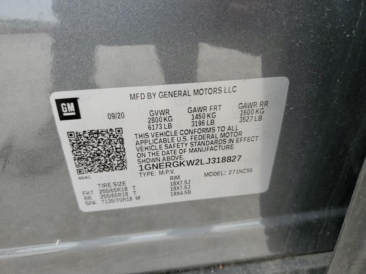2020 CHEVROLET TRAVERSE