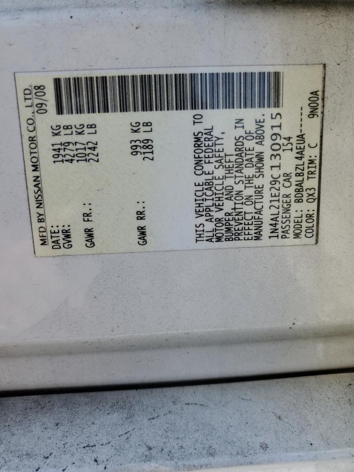 2009 NISSAN ALTIMA