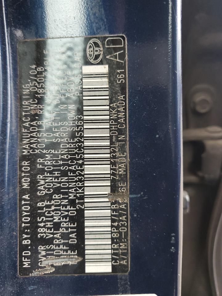 2005 TOYOTA COROLLA