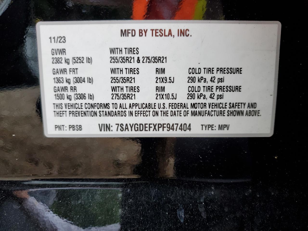 2023 TESLA MODEL Y
