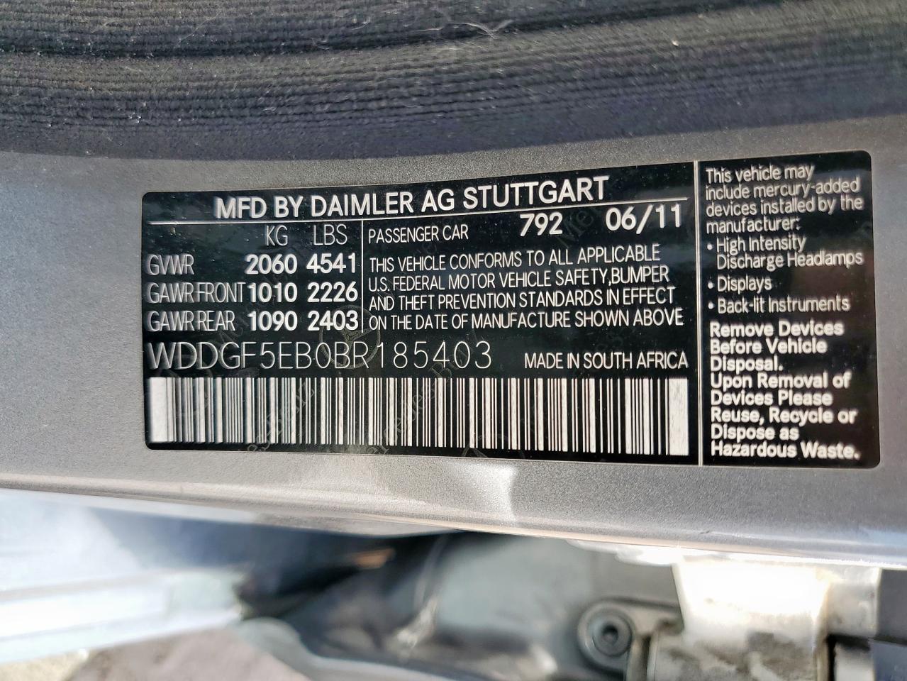 2011 MERCEDES-BENZ C-CLASS