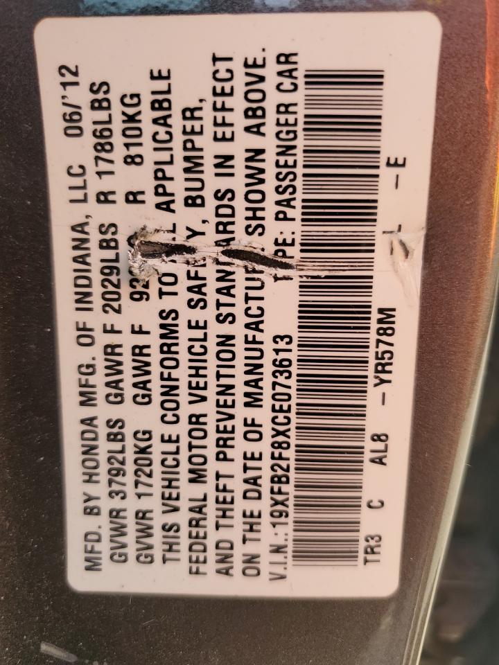 2012 HONDA CIVIC