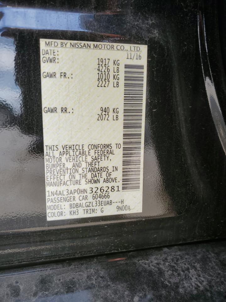 2017 NISSAN ALTIMA