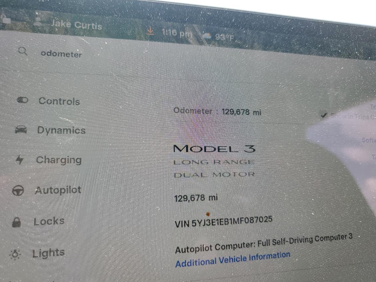 2021 TESLA MODEL 3
