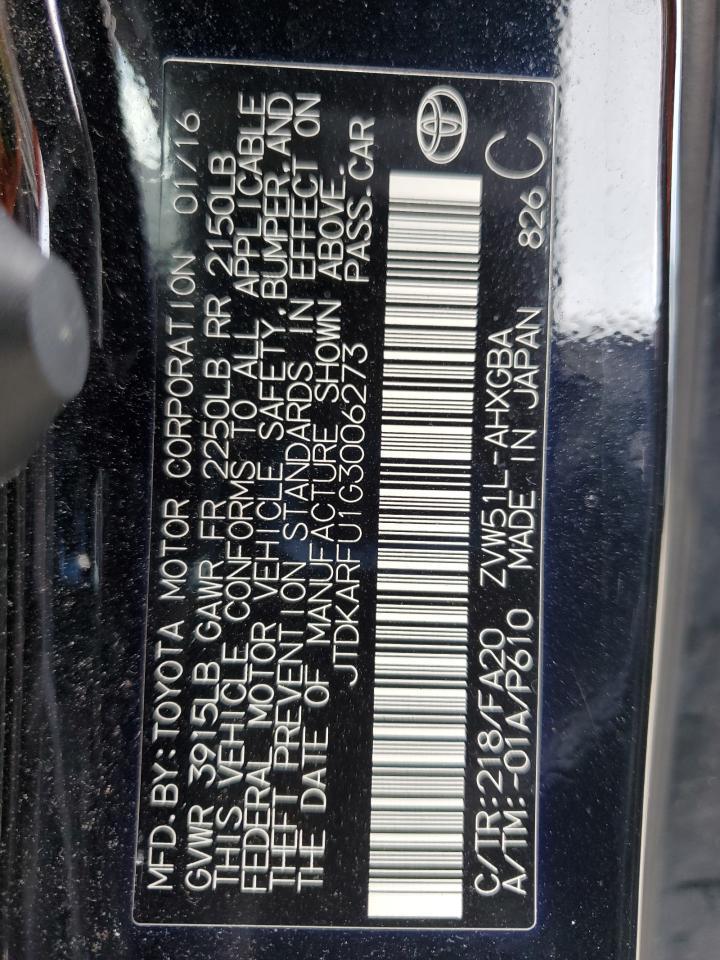 2016 TOYOTA PRIUS