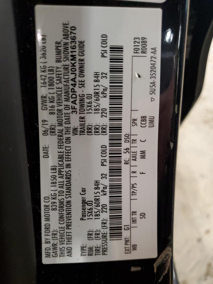 2019 FORD Fiesta