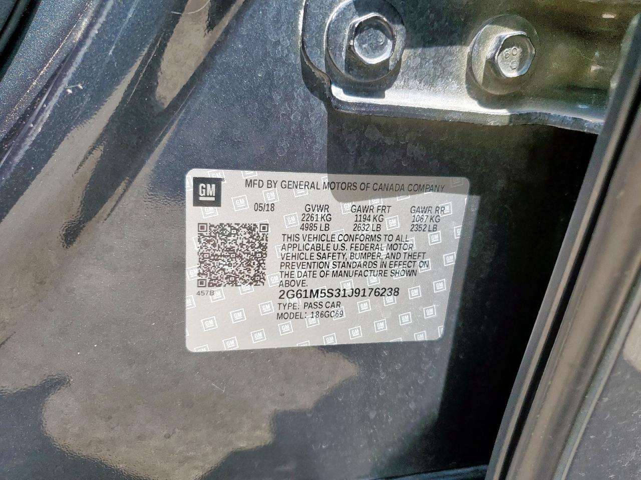 2018 CADILLAC XTS