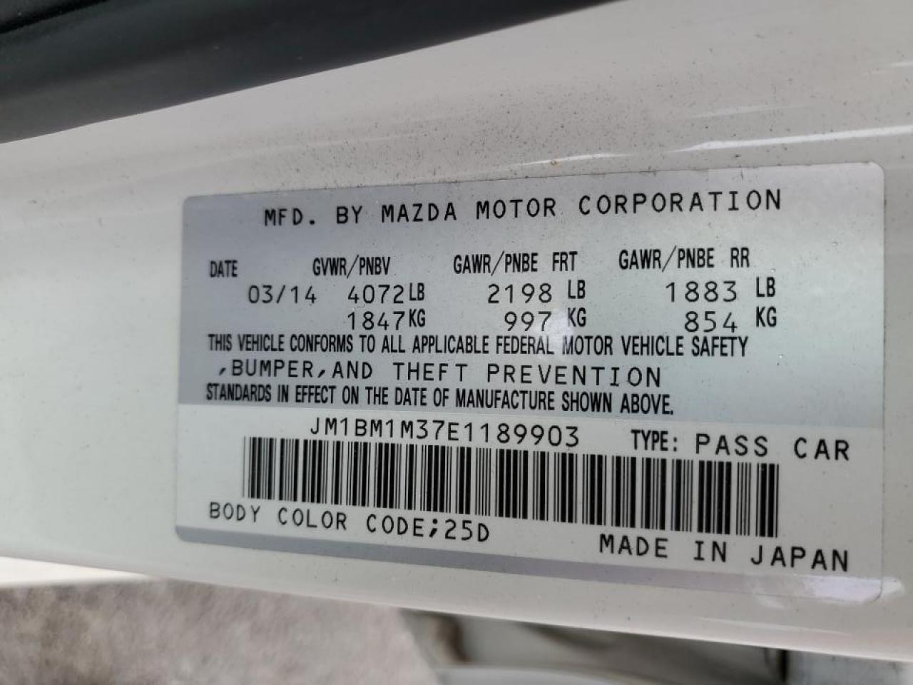 2014 MAZDA 3