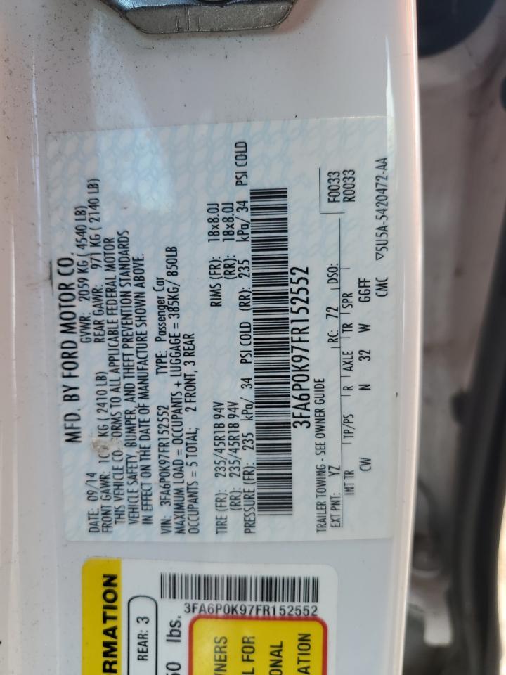 2015 FORD FUSION