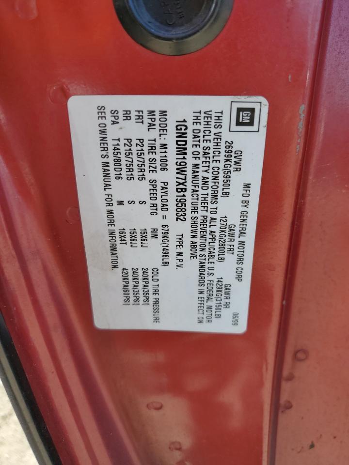 1999 CHEVROLET Astro