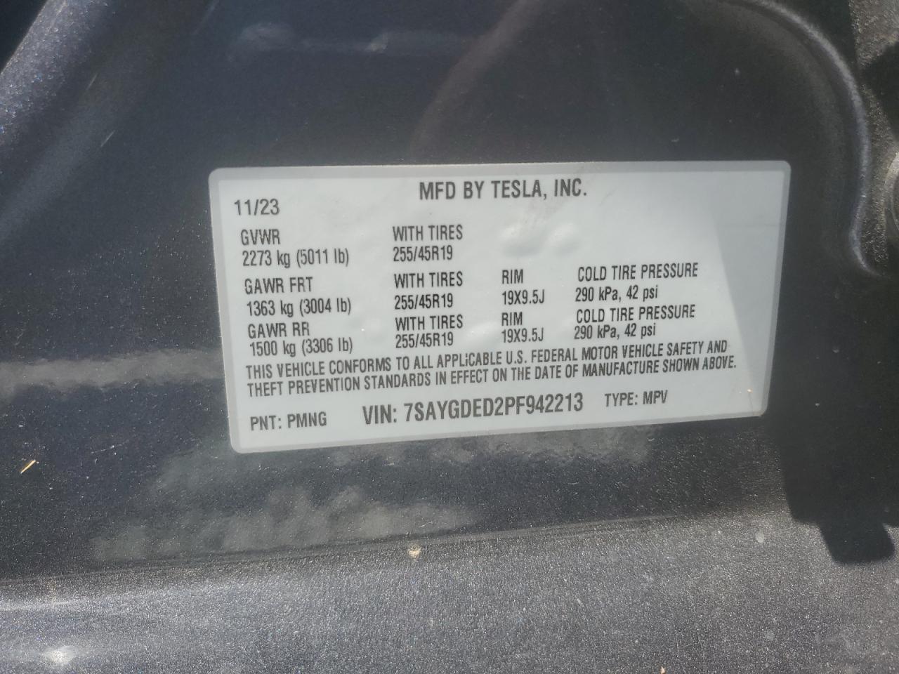 2023 TESLA MODEL Y