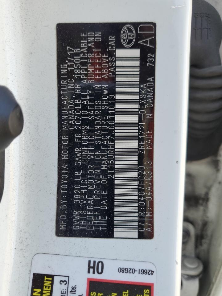 2018 TOYOTA COROLLA