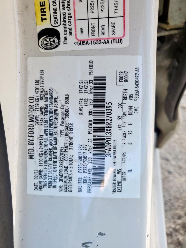 2011 FORD FUSION