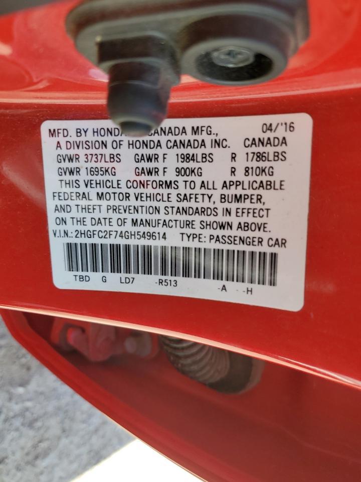 2016 HONDA CIVIC