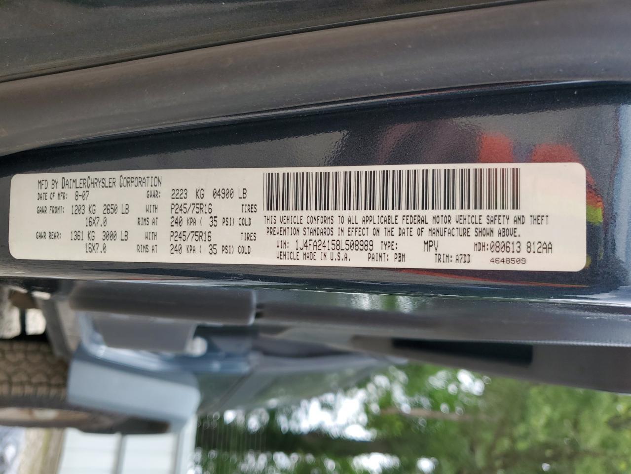 2008 JEEP WRANGLER