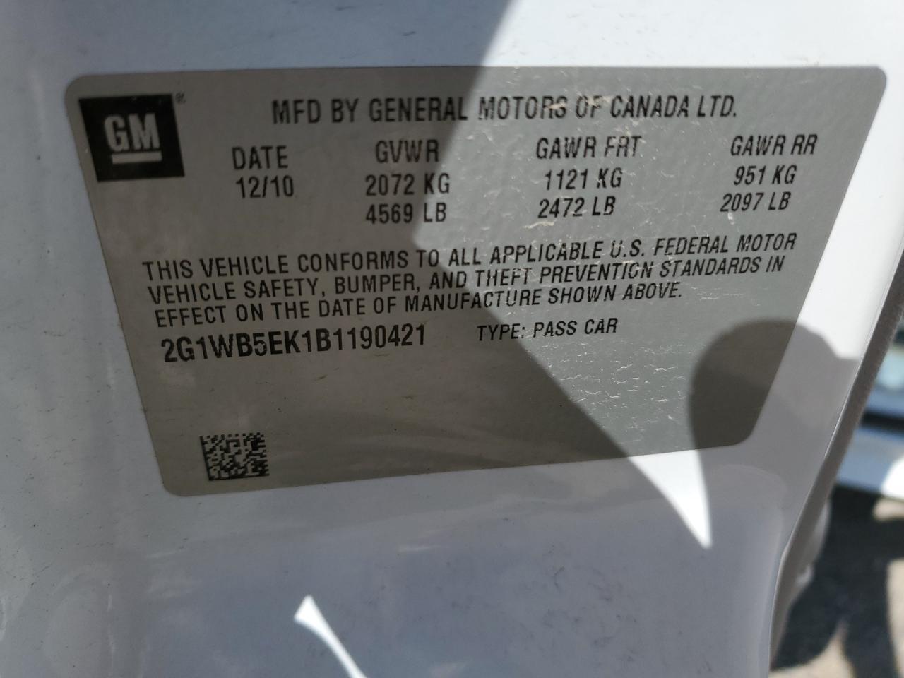 2011 CHEVROLET IMPALA