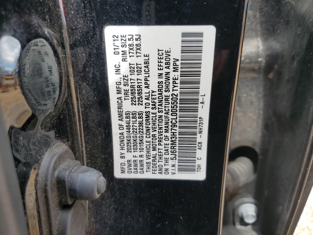 2012 HONDA CR-V