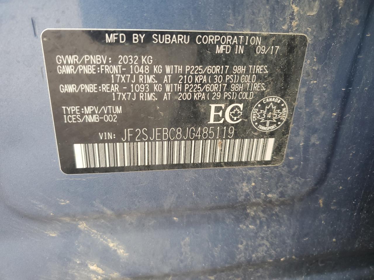 2018 SUBARU FORESTER