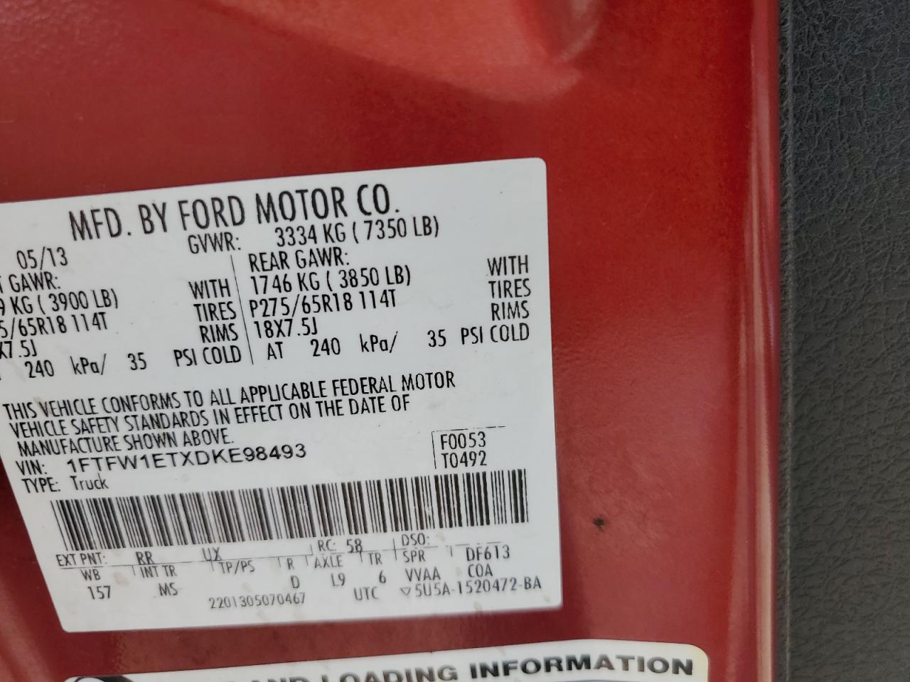 2013 FORD F-150