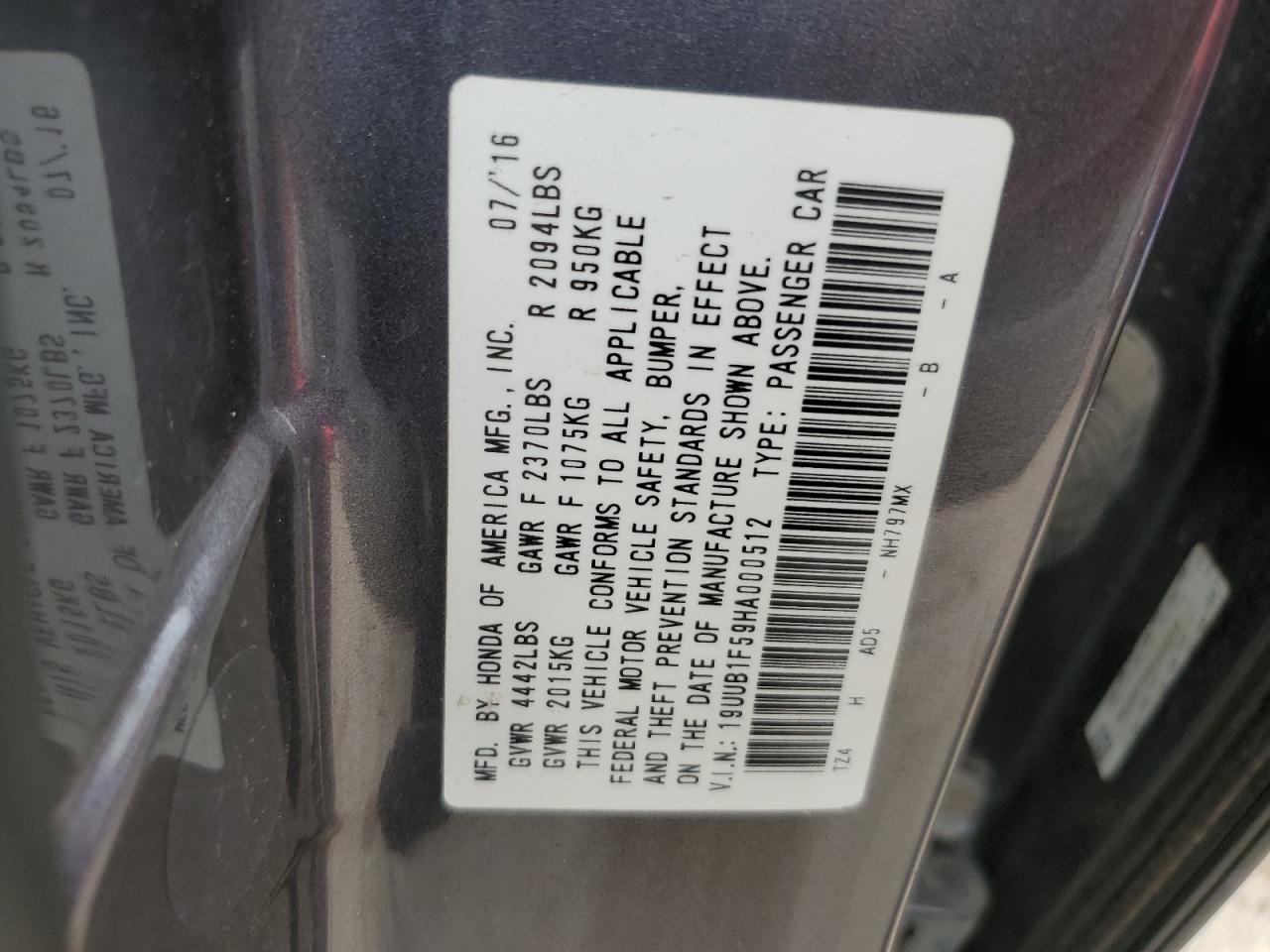 2017 ACURA TLX