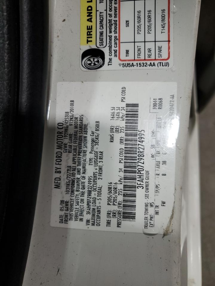 2008 FORD FUSION