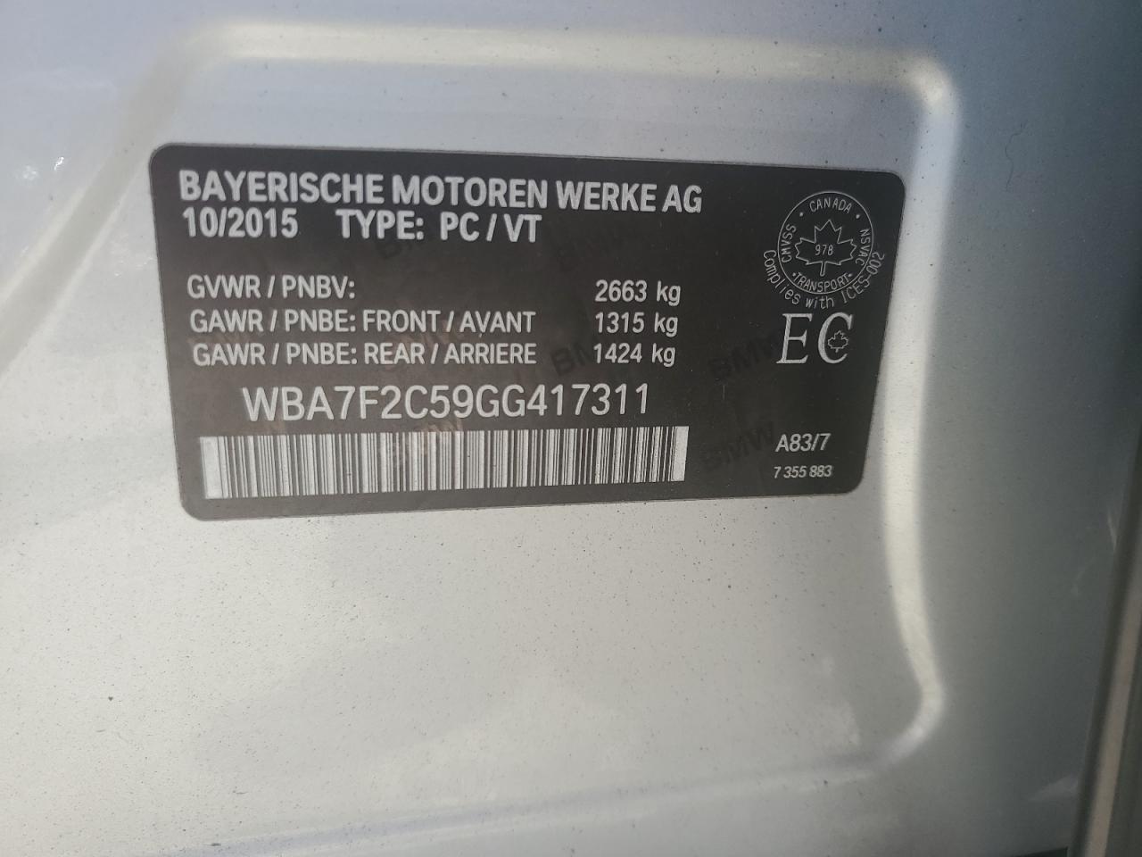 2016 BMW 7 series