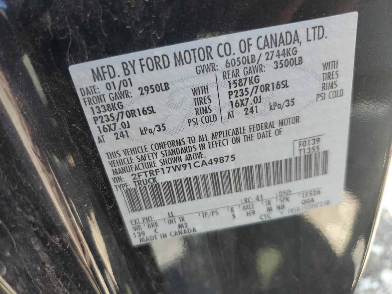 2001 FORD F-150