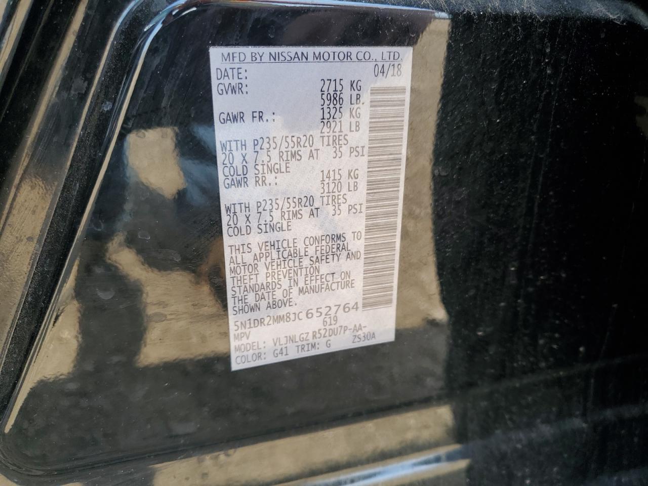 2018 NISSAN PATHFINDER