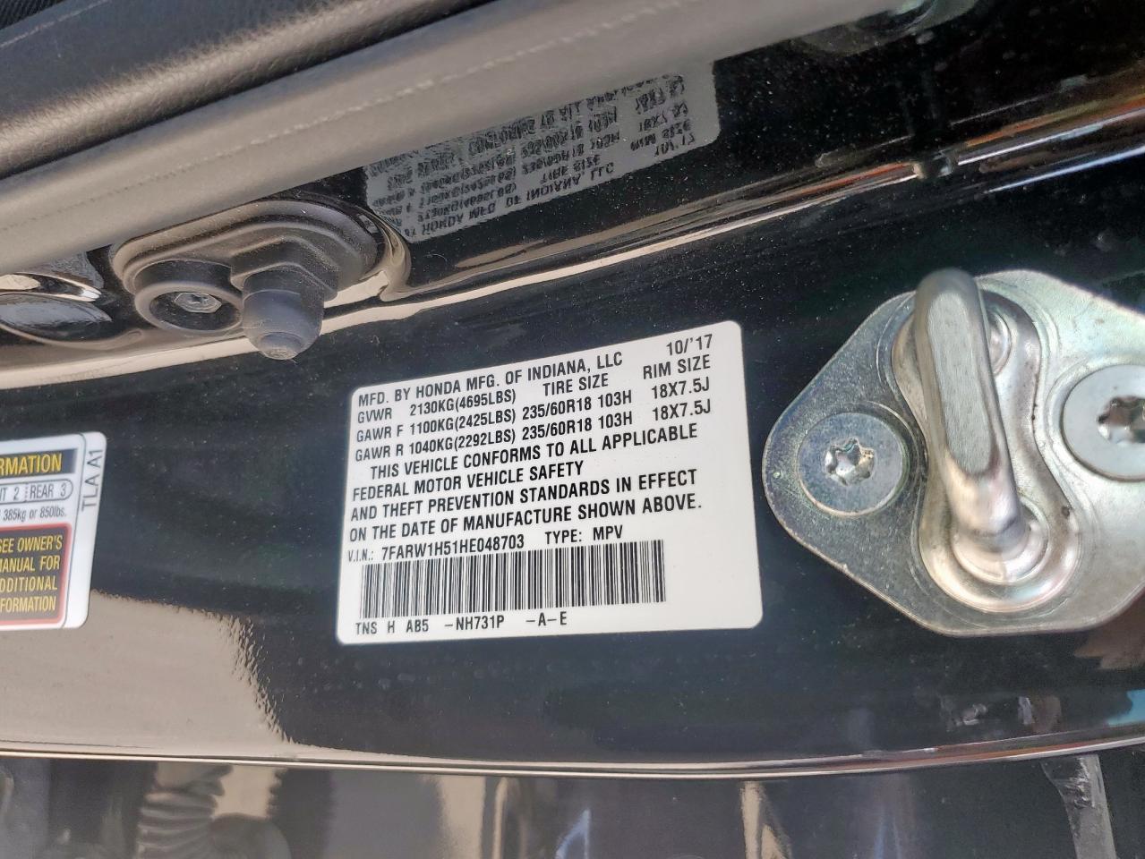 2017 HONDA CR-V